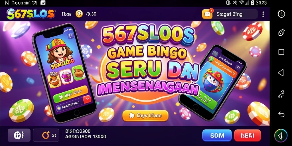 Screenshot game 567SLOTS menampilkan aksi Bingo yang seru dan penuh warna.
