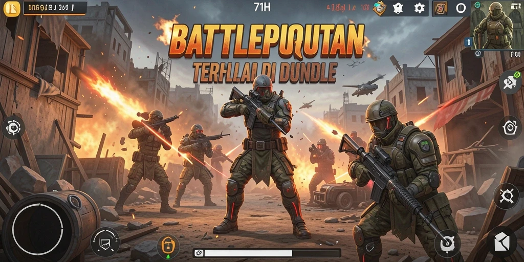 Pengalaman aksi mendebarkan dalam permainan Battle Royale.