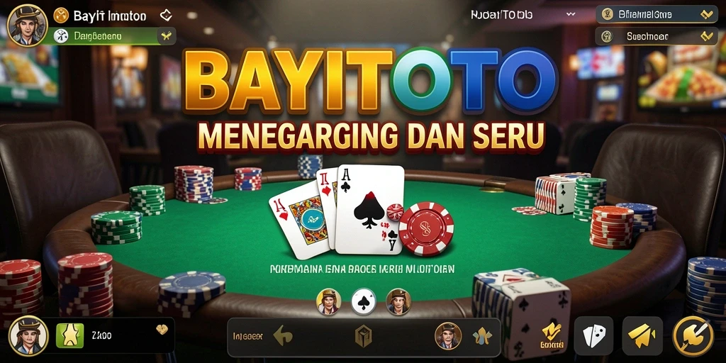 Screenshot menampilkan gameplay Poker yang seru dan mendebarkan.