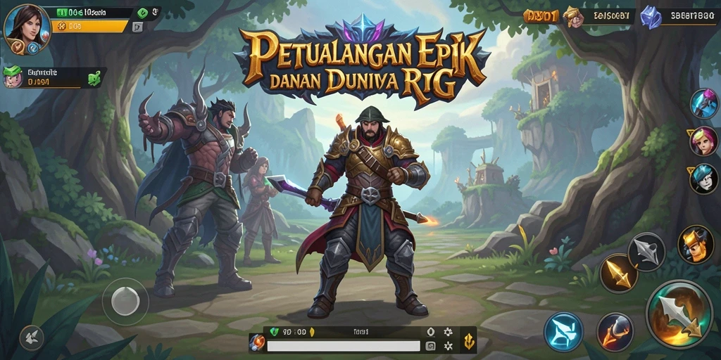 Tampilan menarik gameplay DYO1 dengan aksen RPG yang mendebarkan.