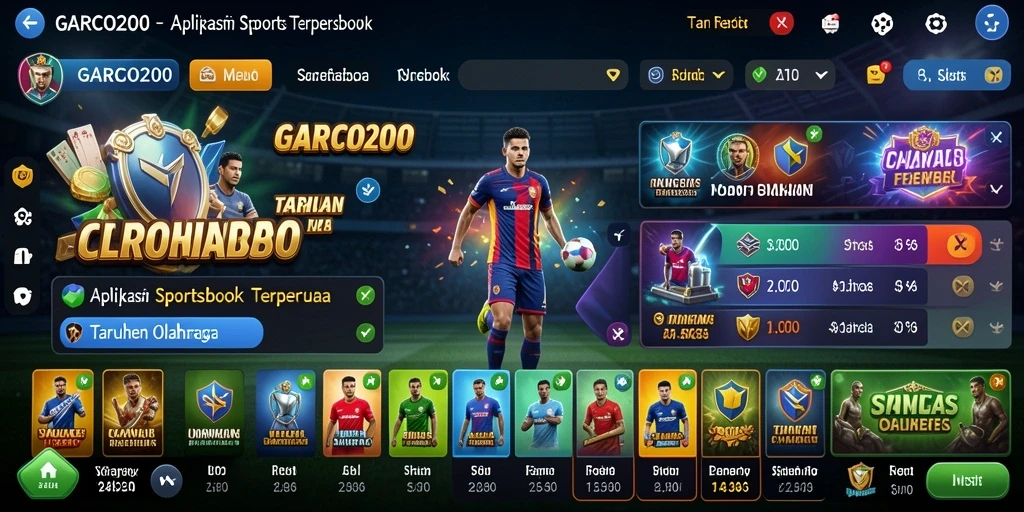 Tampilan menarik dari gameplay Sportsbook di GARCO200.