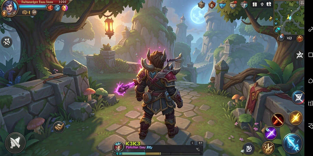 Screenshot K3K3 menampilkan aksi seru dalam pertarungan RPG.