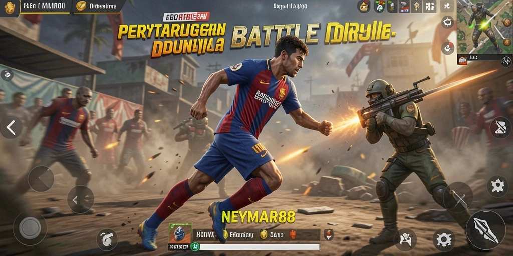 Gameplay mendebarkan di NEYMAR88 dengan pertarungan seru Battle Royale.