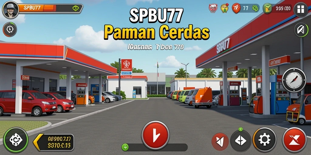 Tampilan gameplay SPBU77 yang menarik dan interaktif.