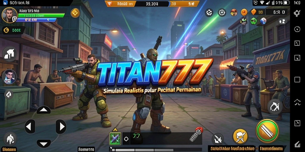 Screenshot utama menunjukkan pengalaman simulasi yang mendalam dan interaksi pemain.