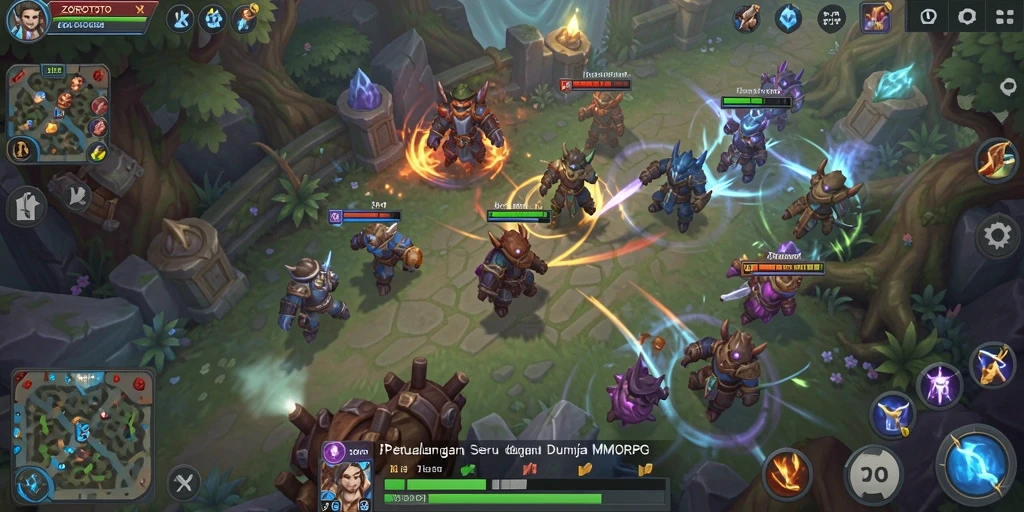 Tampilan gameplay ZOROTOTO yang menawan dalam dunia MMORPG.